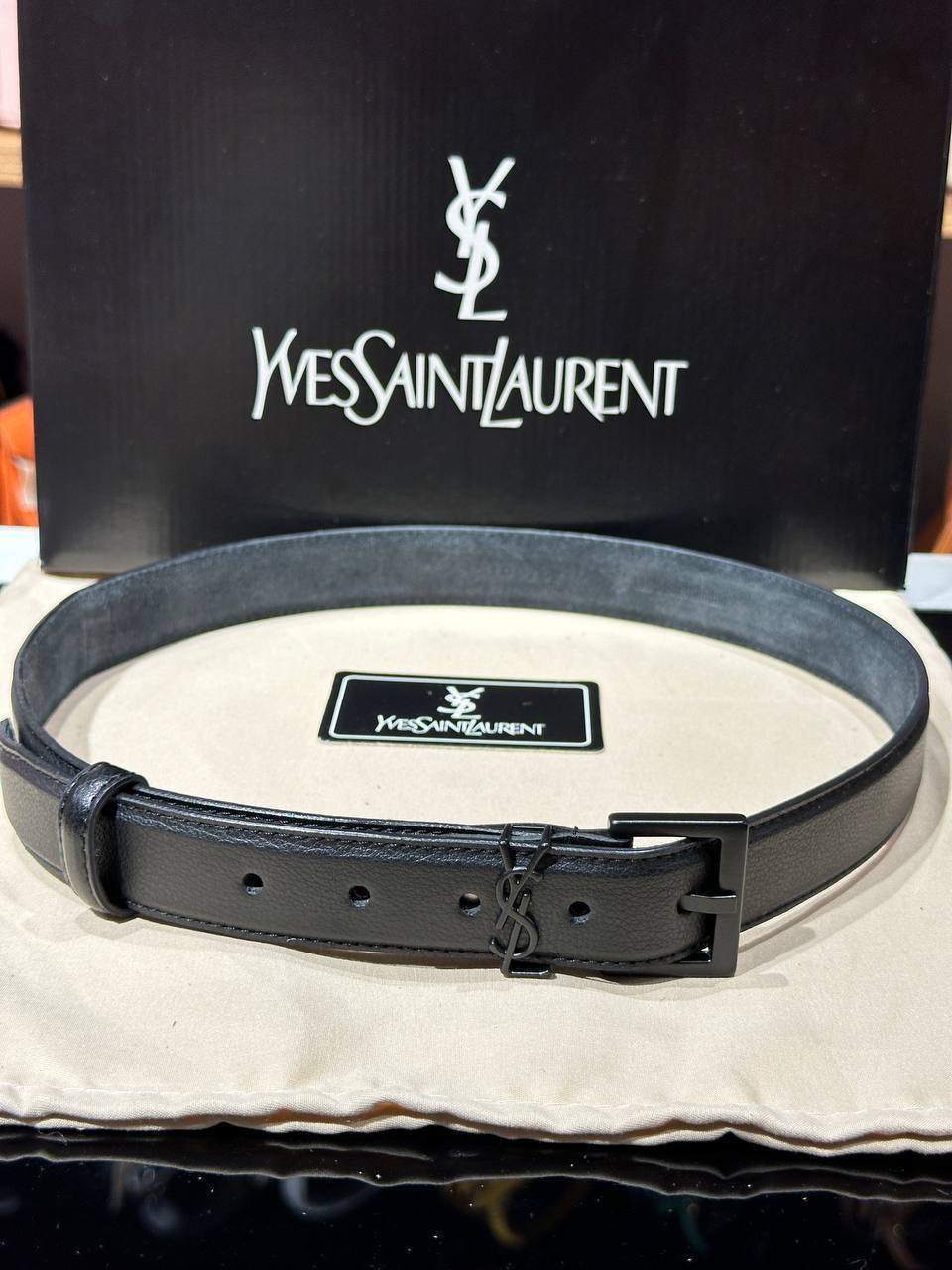 Ζώνη YSL μαύρο