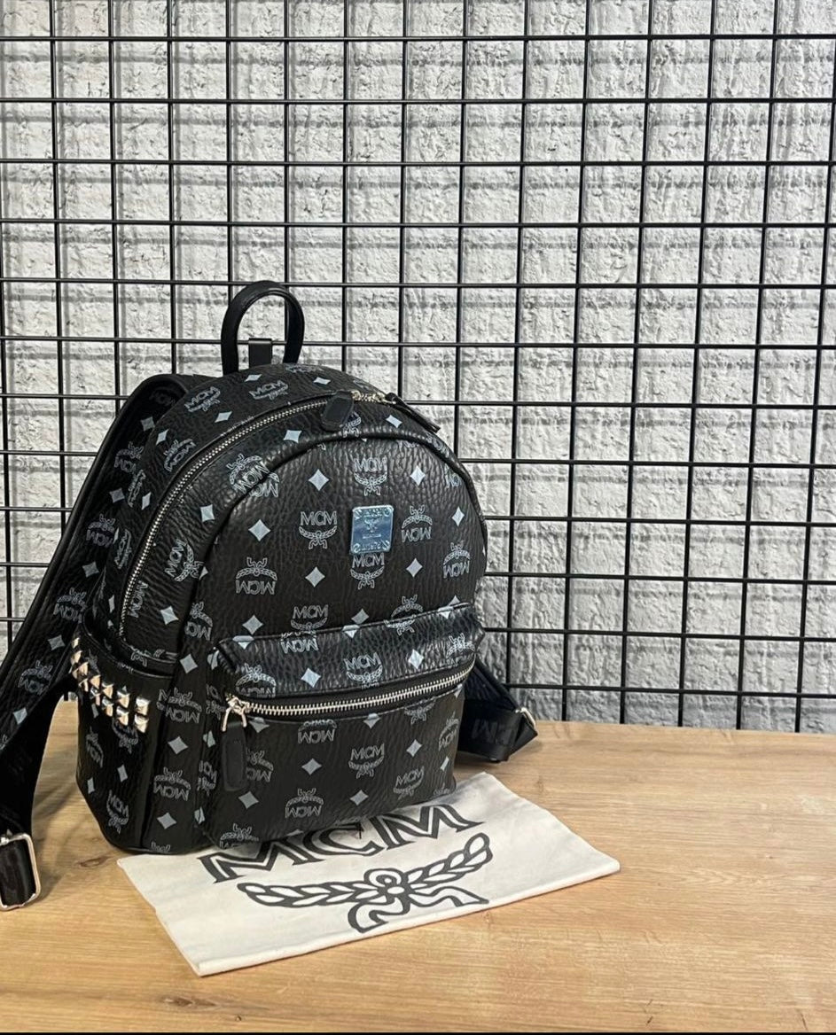 Mcm backpack μαύρο  medium size30x24