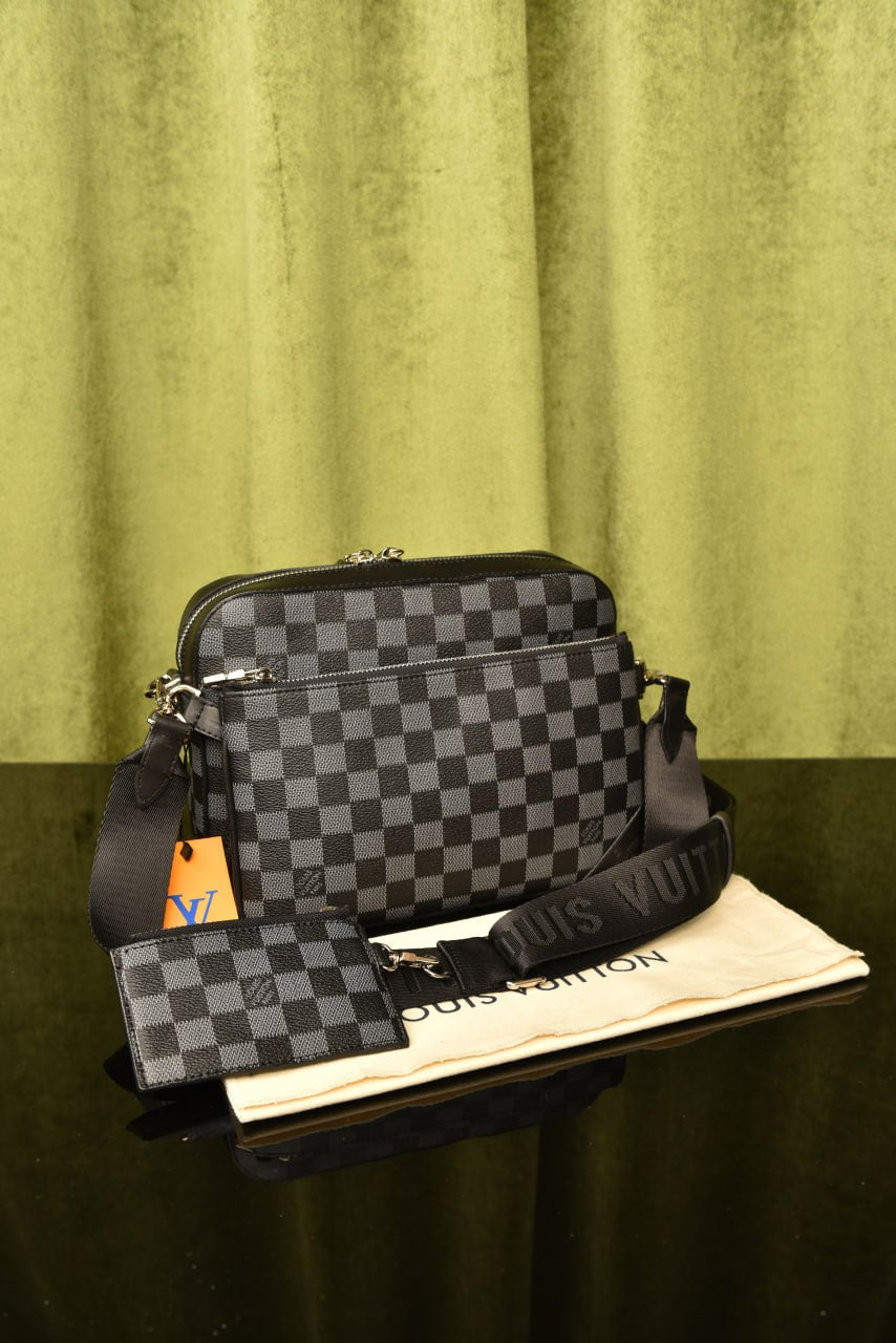Louis Vuitton trio Damier 25x18,5x7