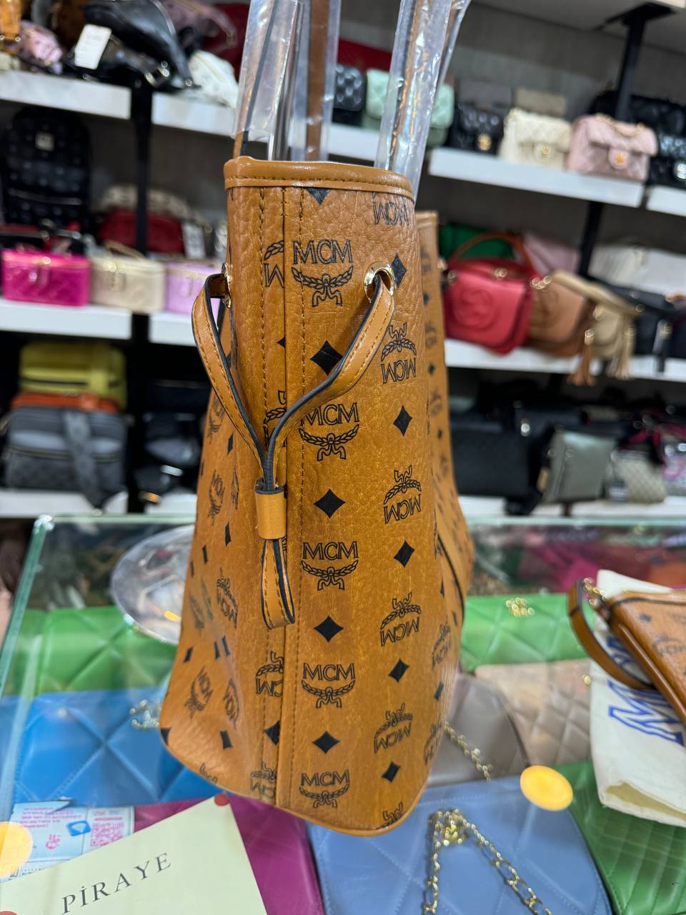 Mcm Neverful brown size 30x45
