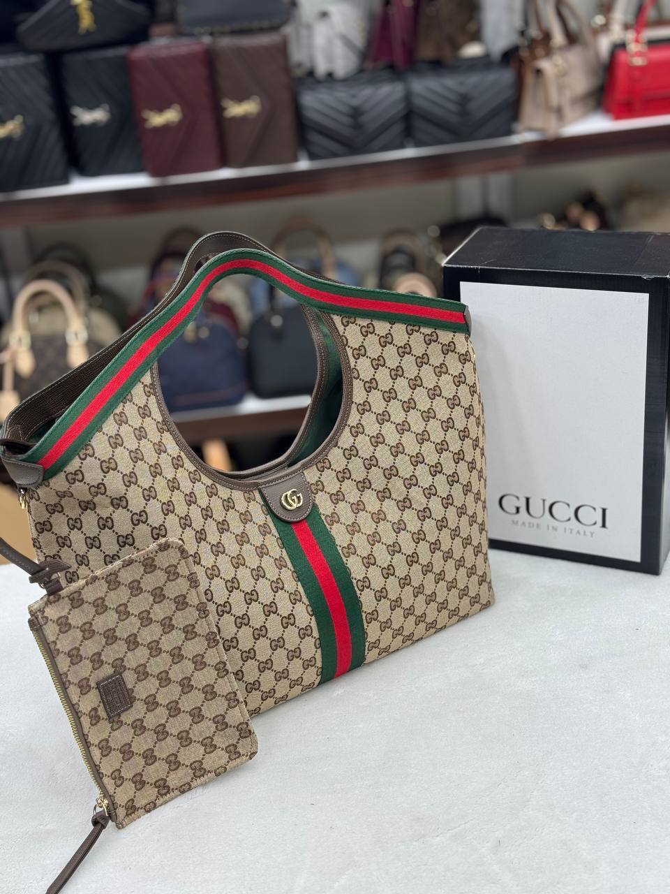 GUCCI - Gucci Giglio Large Tote Bag  42 × 47 × 16 cm