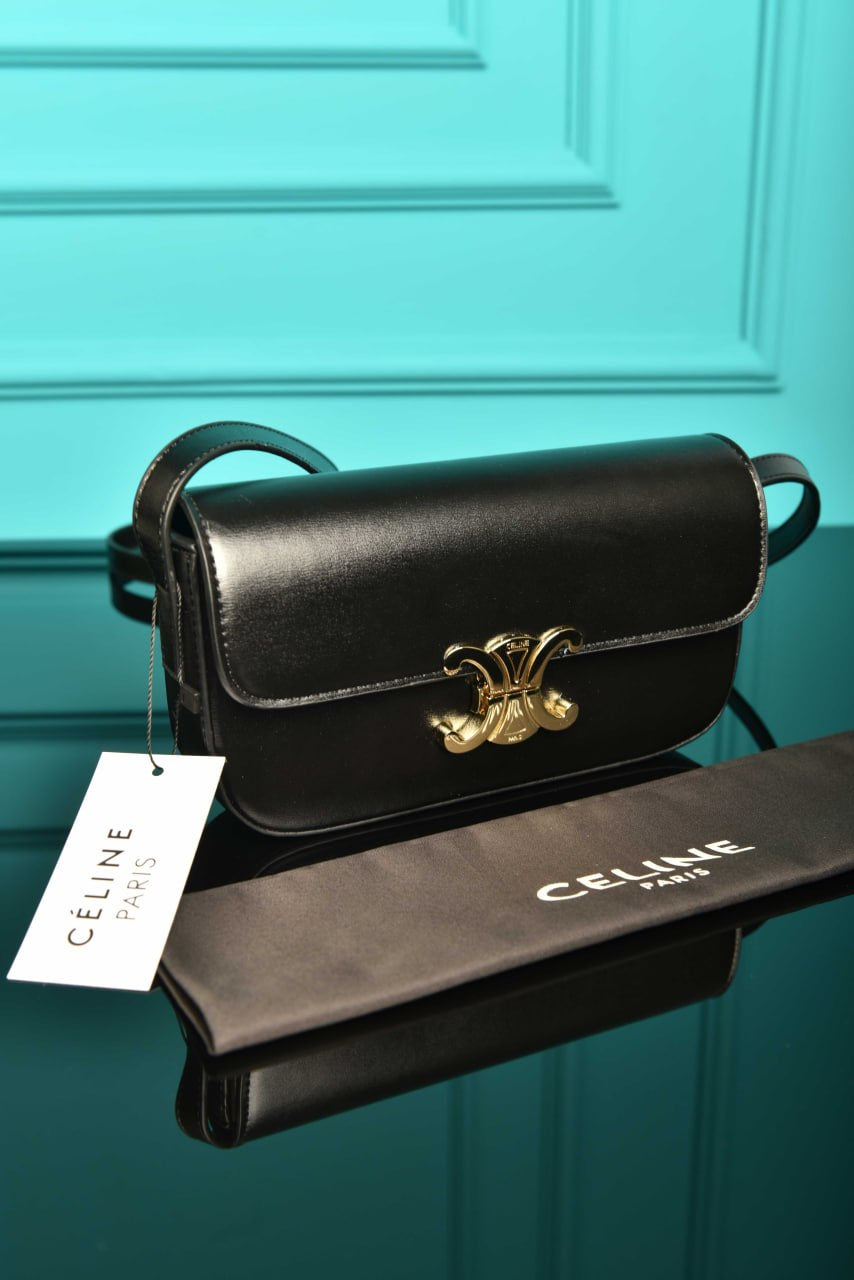 CELINE - Triomphe Shoulder Bag 20 x 10 x 4 cm