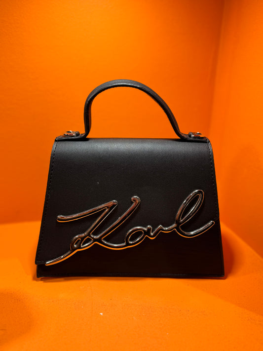Karl lagerfeld  black-silver big
