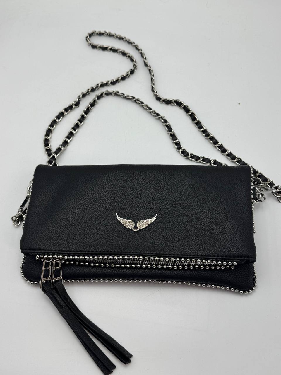 Zadig & voltaire black -silver size:26x14