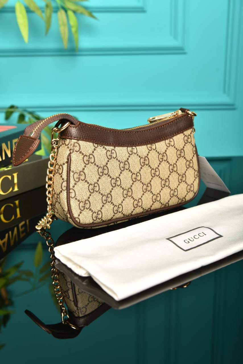 Gucci Ophidia mini bag brown size:19x10x3cm