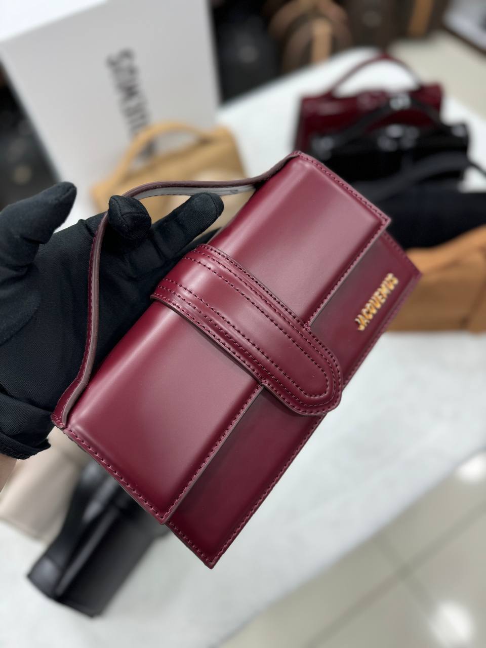 Jacquemus μπορντο   size 21x 15