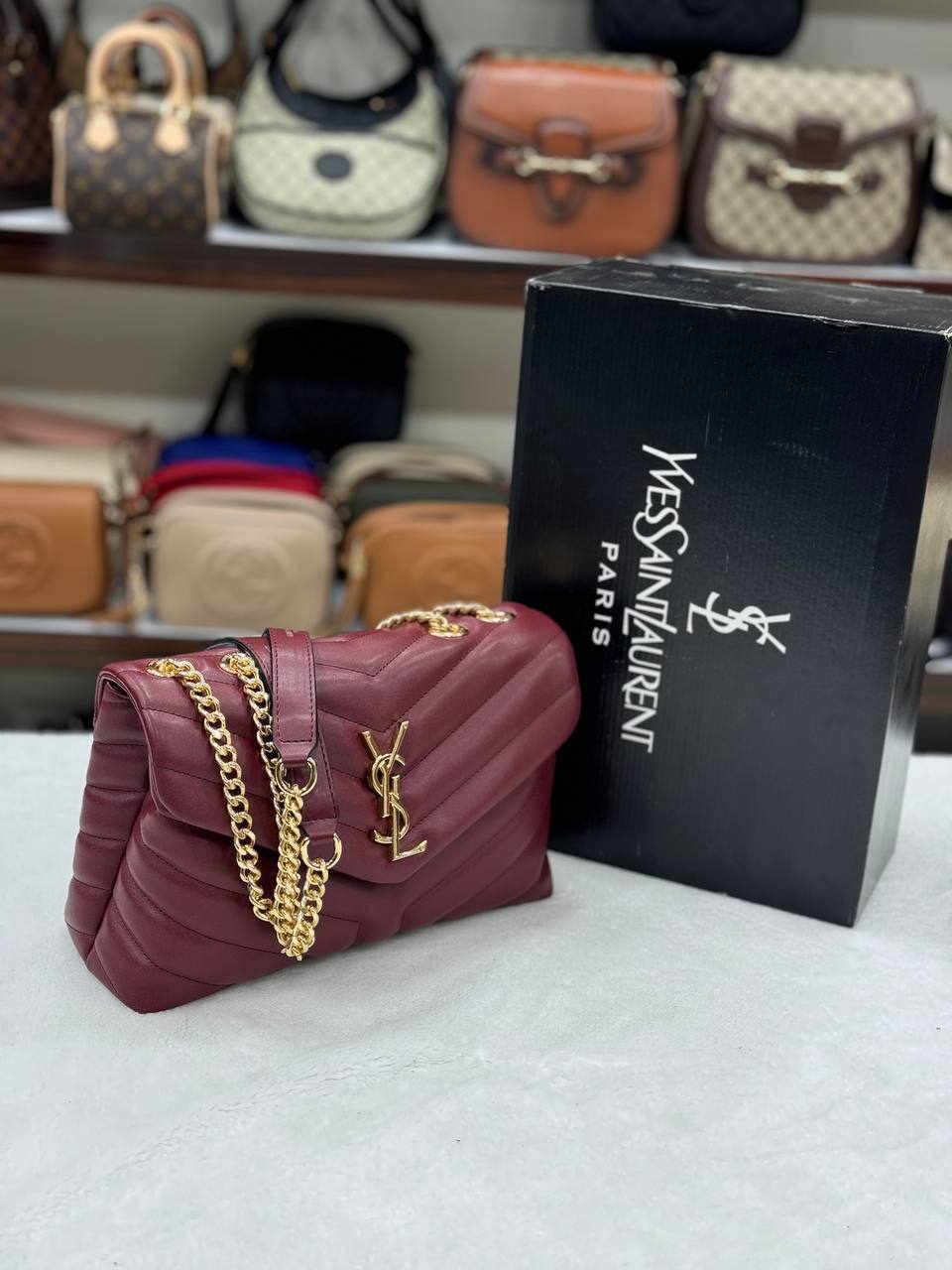 Ysl Loulou Bag Medium size💫🤎 29x21cm