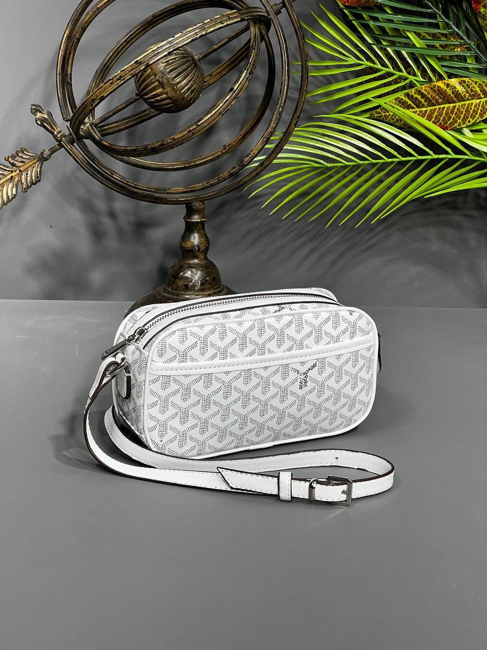 Goyard cross body λευκό - γκρι