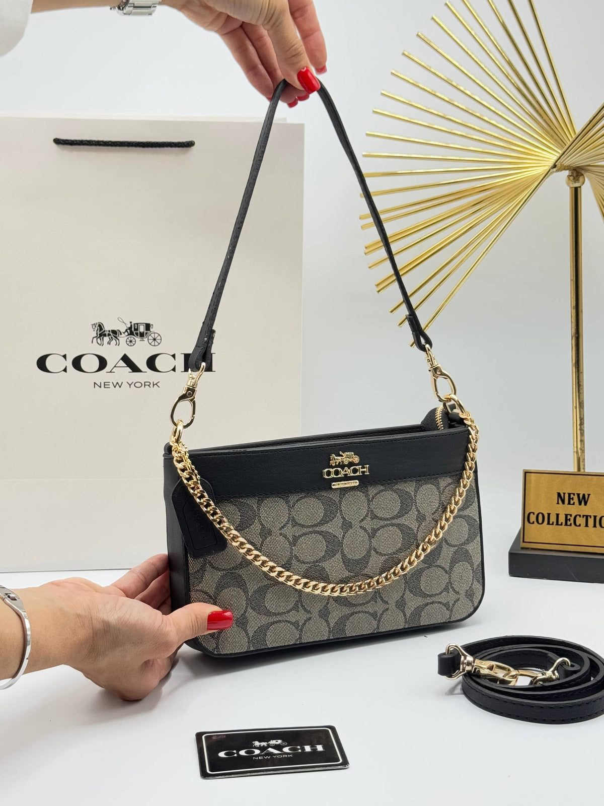 COACH TERİ SHOULDER BAG SİZE 23/10 CM💫