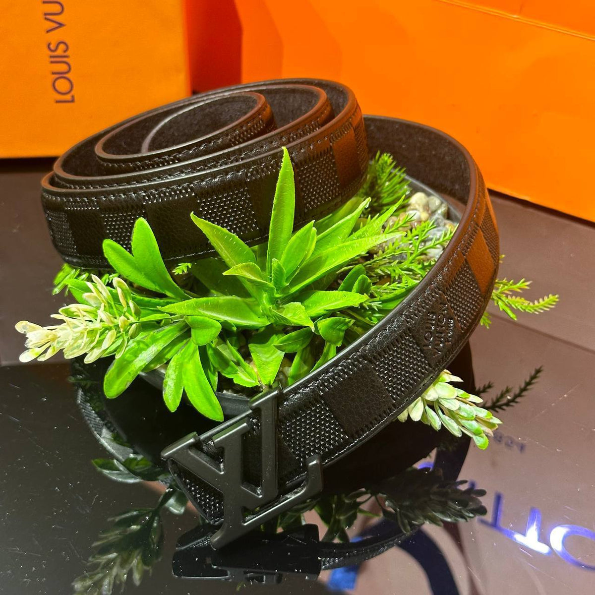Louis Vuitton ζώνη Damier  black