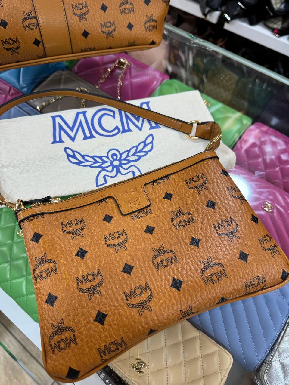 Mcm Neverful brown size 30x45
