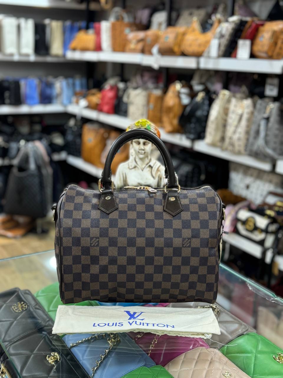 Louis Vuitton speedy dam-brown size 25cm