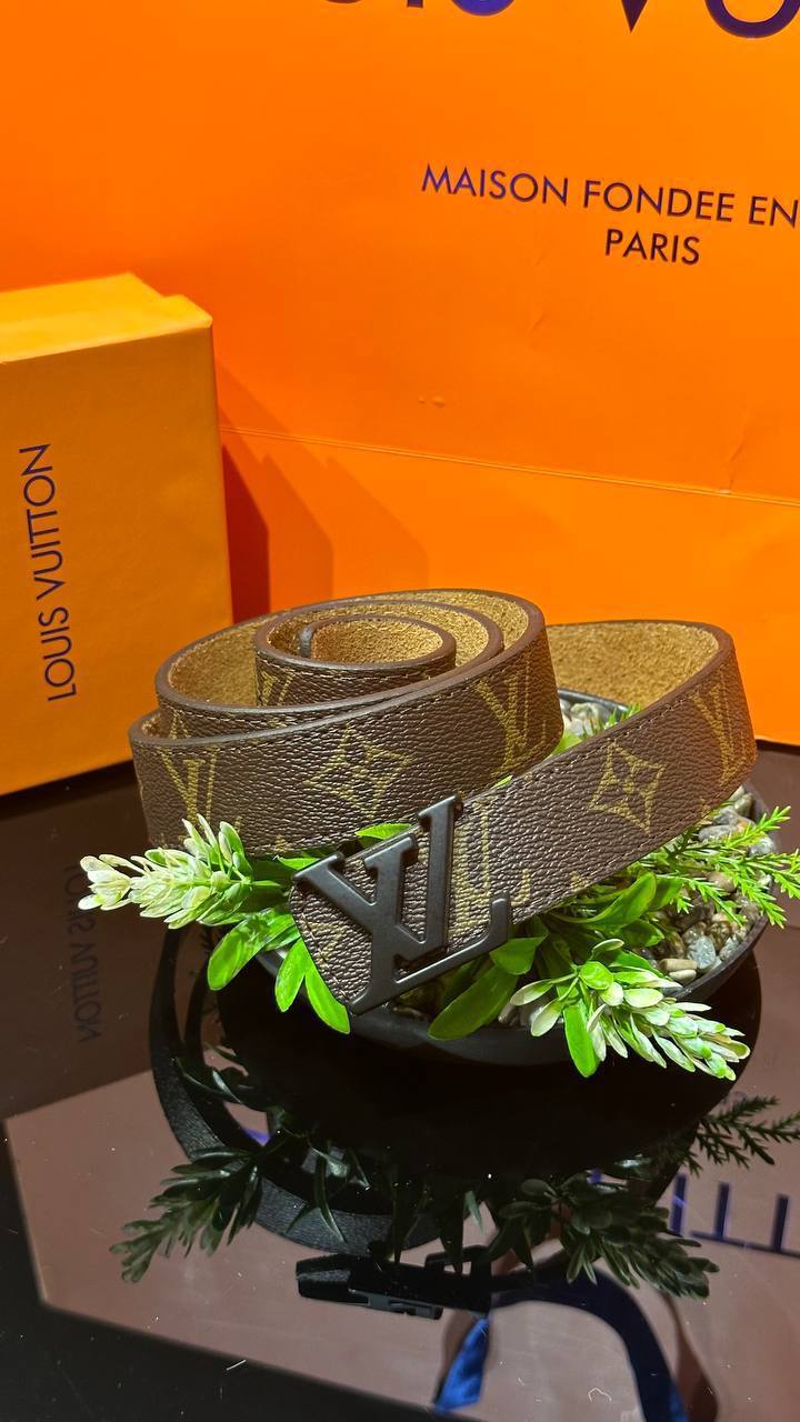 Louis Vuitton ζώνη monogram καφέ-μαύρο