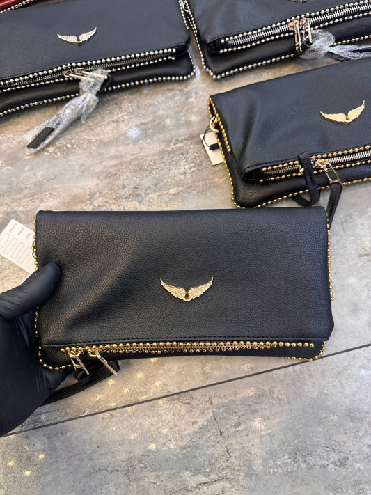 Zadig & voltaire black -gold size:26x14